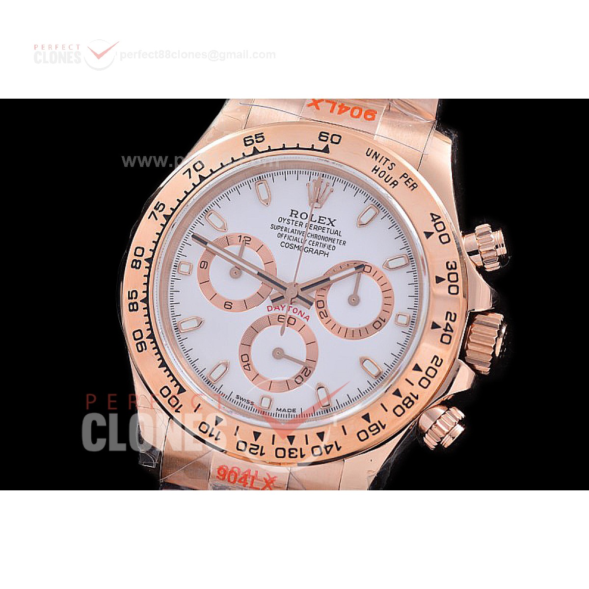 0 0 0 RLDFR 4130 841W QF V3 904L Steel Daytona 116505 RG RG White