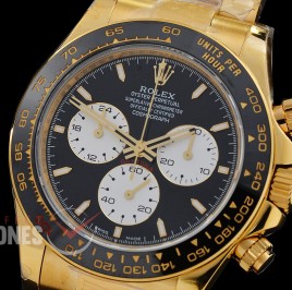0 0 0 0 0 0 RLDF-126528-101W QF 904L Steel Le Mans Daytona 126528LN YG/CER/YG Black Sticks 4132 Superclone - 72 Hours Power Reserve Movement / Extra Weighted