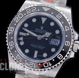 0 0 0 0 0 RLGS00811 NF V2 904L Steel 116710LN CHS SS/SS GMT Black SA 3186 - Special Offer 