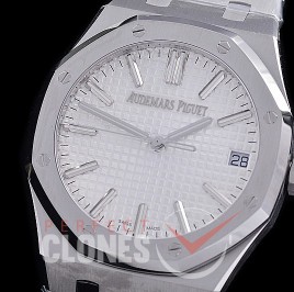 AP15510-011 ZF AP15510ST 50th Anniversary Royal Oak Automatic SS/SS White Asian Clone Calibre 4302 28800bph