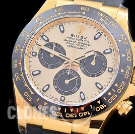 0 0 0 RLDF-4130-205R Gold-F 904L Steel Daytona 116518LN YG/CER/RU Champagne Sticks 4130 Superclone - 72 Hours Power Reserve Movement / New Age Thick Nano-Plated