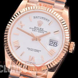0.0 0 0 0 0 0 R36DDR00326S BPF Extra Weighted Daydate 40mm 128235 904 Steel RG/RG Fluted Bez White Roman SH 3255