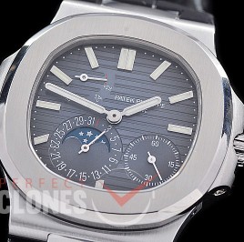 0 0 0 0 PP-5712-003 PPF V2 Nautilus 5712/1R Date/Moon Phase Power Reserve SS/LE Grey Asian Clone Calibre 320 PS IRM C LU 