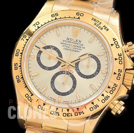 0 0 0 0 RLDF-126508-155W QF 904L Steel Daytona 126508 YG/YG Gold Sticks 4131 Superclone - 72 Hours Power Reserve Movement / Extra Weighted 