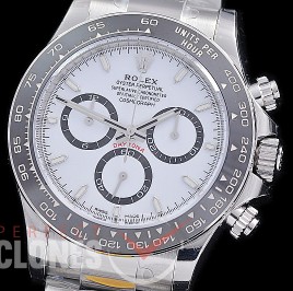 0 0 0 0 0 RLDS-126500-301 ZF 904L Steel Daytona 126500LN SS/SS White Sticks DD 4131 Superclone - 72 Hours Power Reserve Movement 