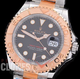 0 0 0 0 0 0 RYMENT00991 C-Plus F 904L Steel Yachtmaster 126621 Men SS/RG/SS Rhodium Grey 3235