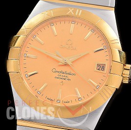 0 0 0 0 OMCON-39-135 M+S-F Constellation Co Axial YG/YG Gold Sticks Calibre 8500 Superclone