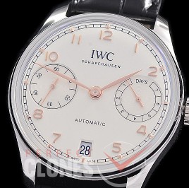 0 0 0 0 0 0 IWP7D00011 APS-F Portugieser Automatic 42 7 Days IW501701 SS/LE Silver-Gold A-52011