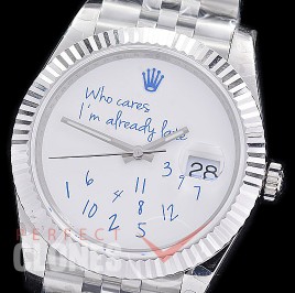 0 0 0 0 0 R41DJS-3235-149 BP Mad Paris X Colette Collaborate on “Who Cares Edition” Datejust 41mm 126334 SS/SS White VR 3235 