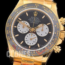 0 0 0 0 RLDF-126528-101W QF 904L Steel Le Mans Daytona 126528LN YG/YG Black Sticks 4132 Superclone - 72 Hours Power Reserve Movement / Extra Weighted 