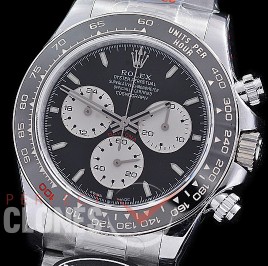 0 0 0 0 RLDS-126529-101W QF 904L Steel Le Mans Daytona 126529LN SS/SS Black Sticks 4132 Superclone - 72 Hours Power Reserve Movement / Extra Weighted