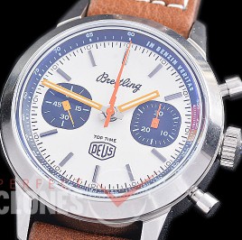 BLTT-101L Top Time Deus Chronograph Limited Edition SS/SS White Sticks Asia 7750