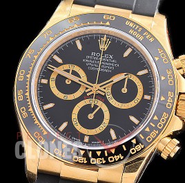 0 0 0 0 0 0 RLDF-126518-102RW QF 904L Steel Daytona 126518LN YG/CER/RU Black Sticks 4131 Superclone - 72 Hours Power Reserve Movement / Extra Weighted