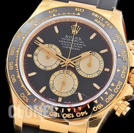 0 0 0 0 0 0 RLDF-126518-108RW QF 904L Steel Daytona 126518LN YG/CER/RU Black Sticks 4131 Superclone - 72 Hours Power Reserve Movement / Extra Weighted