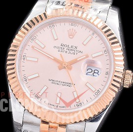 R41DJTR-205 NF 904 Steel 126331 SS/RG Fluted/Jubilee Rose Gold Sticks A-2813 - Special Offer 