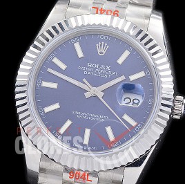 R41DJS-204 NF 904 Steel 126334 SS/SS Fluted/Jubilee Blue Sticks A-2813 - Special Offer 