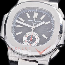 PP-5980-002L 3KF Nautilus 5980 Chronograph SS/LE Black Asian Clone Calibre CH28-520 C