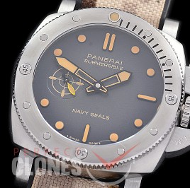 0 0 0 0 0 PN1518AA01 XF/VSF Pam 1518 AA Series QuarantQuattro GMT Navy Seals Luminor Submersible SS/NY Black VS P900