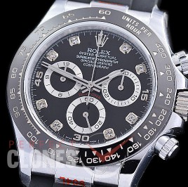 0 0 0 0 0 0 RLDS-4130-872RW QF V11 904L Steel Daytona 116519LN SS/CER/RU Black Diamonds 4130 Superclone - 72 Hours Power Reserve Movement / Extra Weighted
