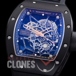 0 0 0 0 0 0 RM035-02-052 KVF RM035 Americas Black Toro Ceramic Limited Edition CER/RU Skeleton Asian Clone Calibre RMUL-2 - 120 Hrs Power Reserve 