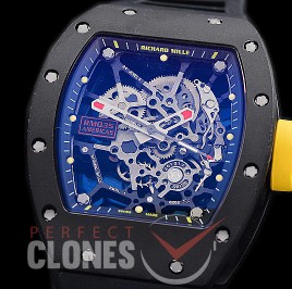 0 0 0 0 0 0 RM035-02-051 KVF RM035 Americas Black Toro Ceramic Limited Edition CER/RU Skeleton Asian Clone Calibre RMUL-1 - 55 Hrs Power Reserve 