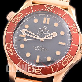 0 0 0 OM300M-0012M XF/VSF Seamaster Diver 300M RG/ME Black Asian 2824 Mod 8806 