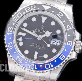 0 0 0 0 0 RLGS00872 SCF 904L Steel GMT 126710BLNR Batman SS/SS/Oyster Black VR 3285 CHS