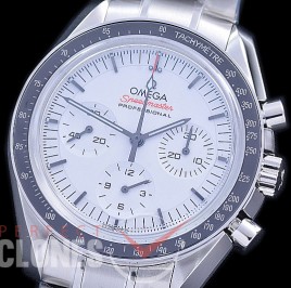 0 0 0 OMSP00315 OMF Speedmaster Moon Watch Limited Ed SS/SS White Venus 75 H/W 