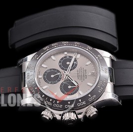 0 0 0 RLDS-4130-858R QF V3 904L Steel Daytona 116519LN SS/CER/RU Grey Sticks 4130 Superclone - 72 Hours Power Reserve Movement 