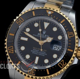 0 0 0 0 0 0 RLSD00875 QF 43mm Sea Dweller 4000 126603 SS/YG Black DD 3235 72 Hrs Reserve 904L Steel
