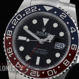 0 0 0 0 0 0 0 0 0 0 0 RLGS00723 QF 904L Steel GMT 126710BLRO Pepsi SS/SS Oyster Black DD 3285 CHS Free Sprung 