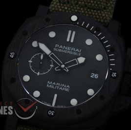 0 0 0 0 0 PN1698AB01 XF/VSF Pam 1698 AB Series Marina Militare Catrbotech Submersible FC/NY Green VS P900