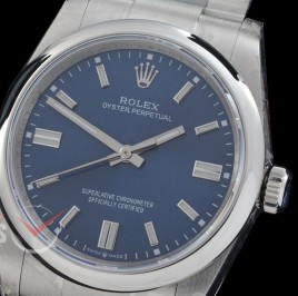0 0 0 0 0 0 RLOY-36-003 QF 904 Steel Osyter Perpetual 36mm 126000 SS/SS Blue Sticks Asian Clone DD 3230 72 Hours Reserve - Free Sprung Movement 