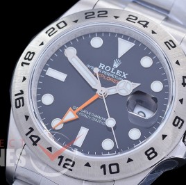 0 0 0 0 0 0 0 0 0 0 RLEX00702 QF 904L Steel 226570 CHS Explorer II SS/SS Black DD 3285 72 Hours Reserve - Free Sprung Movement 