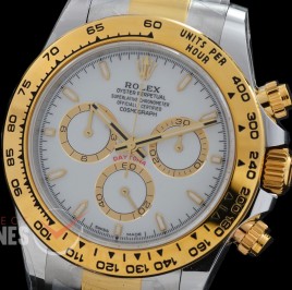 0 0 0 0 0 0 0 RLDT-126503-011 UFO-F 904L Steel Daytona 126503 SS/YG White Sticks 4131 1-1 Free Sprung Balance Superclone - 72 Hours Power Reserve Movement 