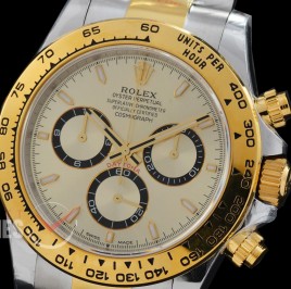0 0 0 0 0 0 0 RLDT-126503-015 UFO-F 904L Steel Daytona 126503 SS/YG Champagne Gold Sticks 4131 1-1 Free Sprung Balance Superclone - 72 Hours Power Reserve Movement 