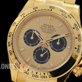 0 0 0 0 0 0 0 RLDF-126508-018 UFO-F 904L Steel Daytona 126508 YG/YG Gold Sticks 4131 1-1 Free Sprung Balance Superclone - 72 Hours Power Reserve Movement 