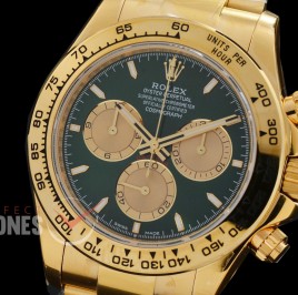 0 0 0 0 0 0 0 RLDF-126508-019 UFO-F 904L Steel Daytona 126508 YG/YG Green Sticks 4131 1-1 Free Sprung Balance Superclone - 72 Hours Power Reserve Movement 