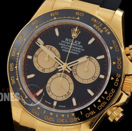 0 0 0 0 0 0 RLDF-126518-108RW QF 904L Steel Daytona 126518LN YG/CER/RU Black Sticks 4131 Superclone - 72 Hours Power Reserve Movement / Extra Weighted