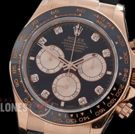 0 0 0 0 0 0 RLDFR-126515-112RW QF 904L Steel Daytona 126515LN RG/CER/RU Black Diamonds 4131 Superclone - 72 Hours Power Reserve Movement / Extra Weighted