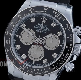 0 0 0 0 0 0 RLDS-126519-112RW QF 904L Steel Daytona 126519LN SS/RU Black Diamonds 4131 Superclone - 72 Hours Power Reserve Movement / Extra Weighted