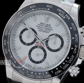 0 0 0 0 0 0 RLDS-126500-111W QF V11 904L Steel Daytona 126500LN SS/SS White Sticks 4131 Superclone - 72 Hours Power Reserve Movement / Extra Weighted 