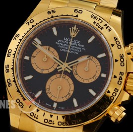 0 0 0 0 0 0 RLDF-126508-078W BTF 904L Steel Daytona 126508 YG/YG Black Sticks 4131 Superclone - 72 Hours Power Reserve Movement / Extra Weighted 222g