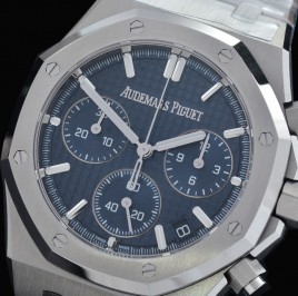 AP26240-033 TOP-F Royal Oak Chronograph 26240 SS/SS Blue DD-4401, 1-1 Replication 