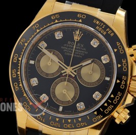 0 0 0 0 0 0 RLDF-126518-082RW BTF 904L Steel Daytona 126518 YG/RU Black Diamonds 4131 Superclone - 72 Hours Power Reserve Movement / Extra Weighted 162g