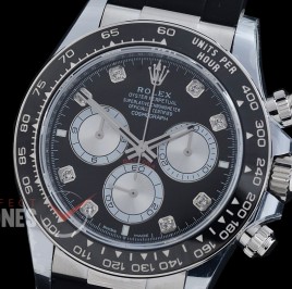 RLDS-126519-082RW BTF 904L Steel Daytona 126519 SS/RU Black Diamonds 4131 Superclone - 72 Hours Power Reserve Movement / Extra Weighted 162g