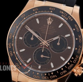 RLDFR-126515-075RW BTF 904L Steel Daytona 126515 RG/RU Brown Sticks 4131 Superclone - 72 Hours Power Reserve Movement / Extra Weighted 162g