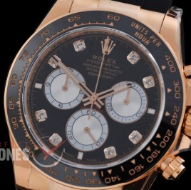 RLDFR-126515-082RW BTF 904L Steel Daytona 126515 RG/RU Black Diamonds 4131 Superclone - 72 Hours Power Reserve Movement / Extra Weighted 162g
