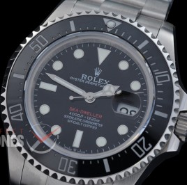 0 0 0 0 0 0 RLSD00873 QF 43mm Sea Dweller 4000 126600 SS/SS Black DD 3235 72 Hrs Reserve 904L Steel