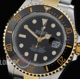 0 0 0 0 0 0 RLSD00882 QF 43mm Sea Dweller 4000 126603 SS/YG Black DD 3235 72 Hrs Reserve - Free Spung Movement